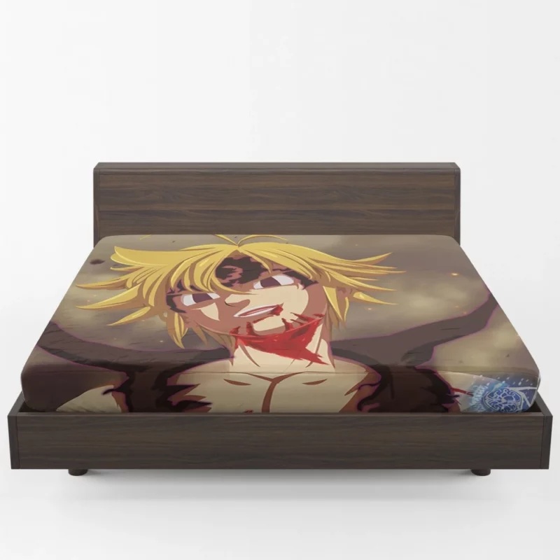 Evil Meliodas Dark Descent Anime Fitted Sheet 1