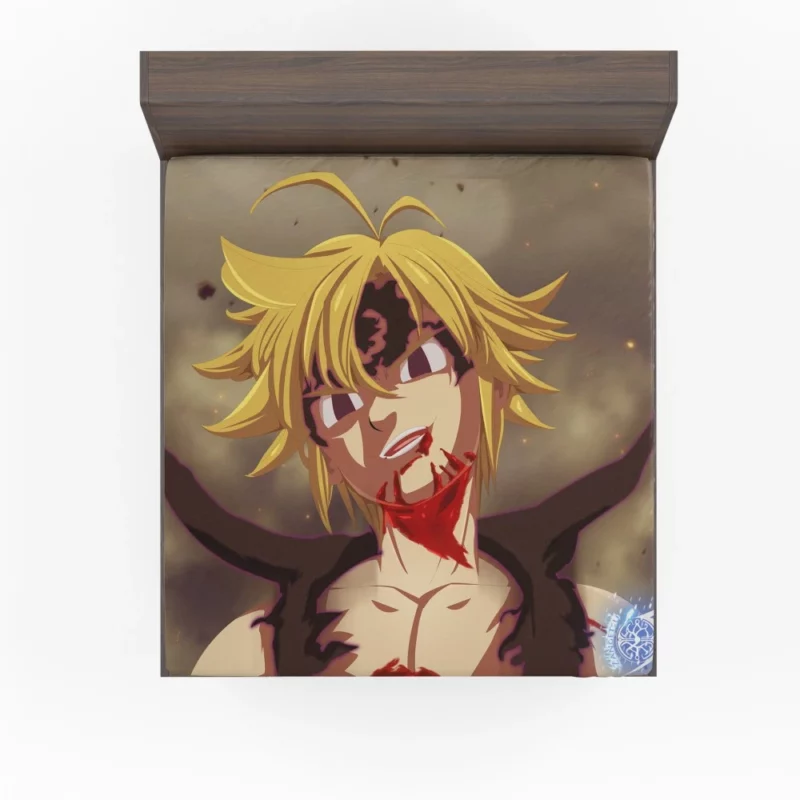 Evil Meliodas Dark Descent Anime Fitted Sheet