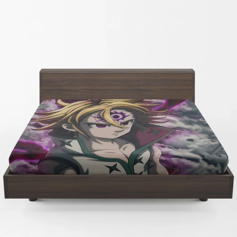 Evil Meliodas Sky Battle Anime Fitted Sheet 1