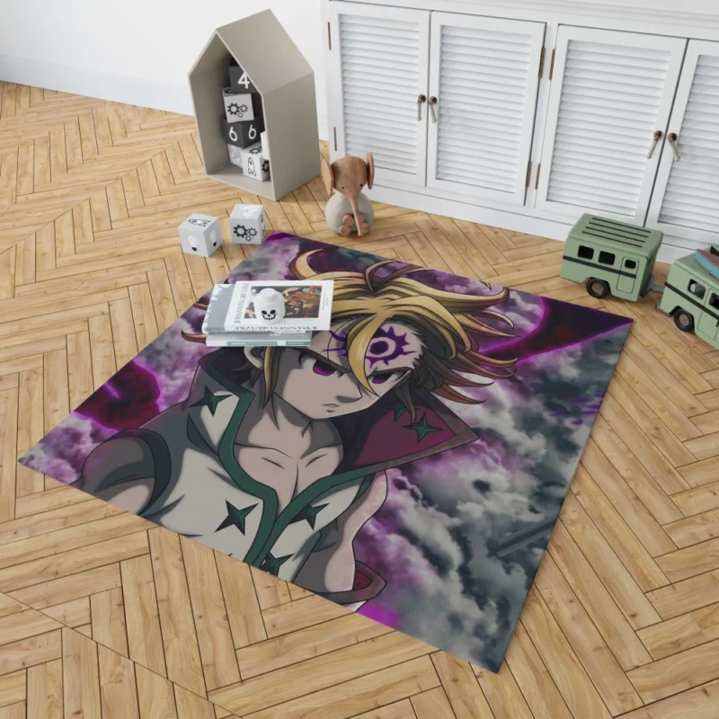 Evil Meliodas Sky Battle Anime Rug 1