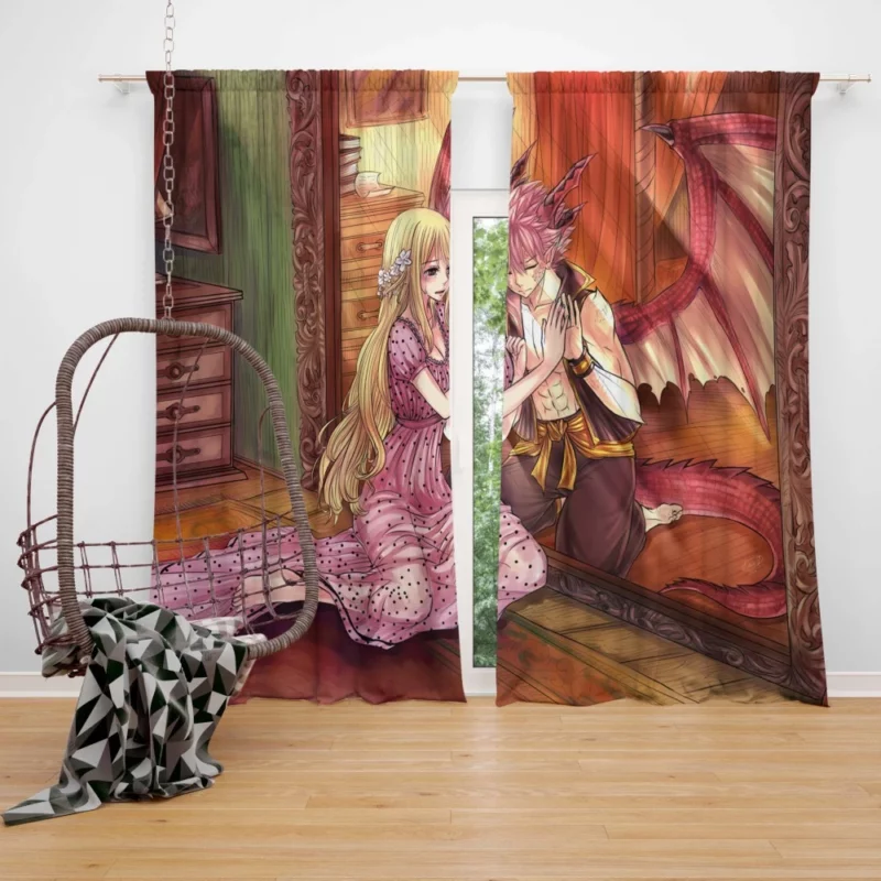 Fairy Tail Natsu Dragneel Lucy Heartfilia NaLu Anime Curtain