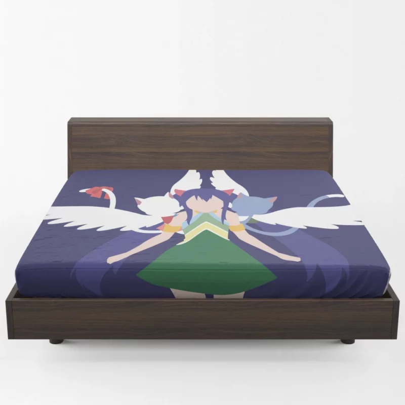 Fairy Tail Trio Wendy Charles and Happy Anime Fitted Sheet 1