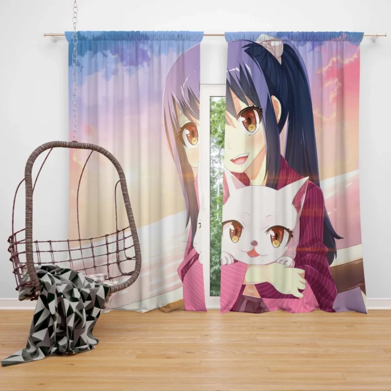 Fairy Tail Whimsical Wendy Marvell Anime Curtain
