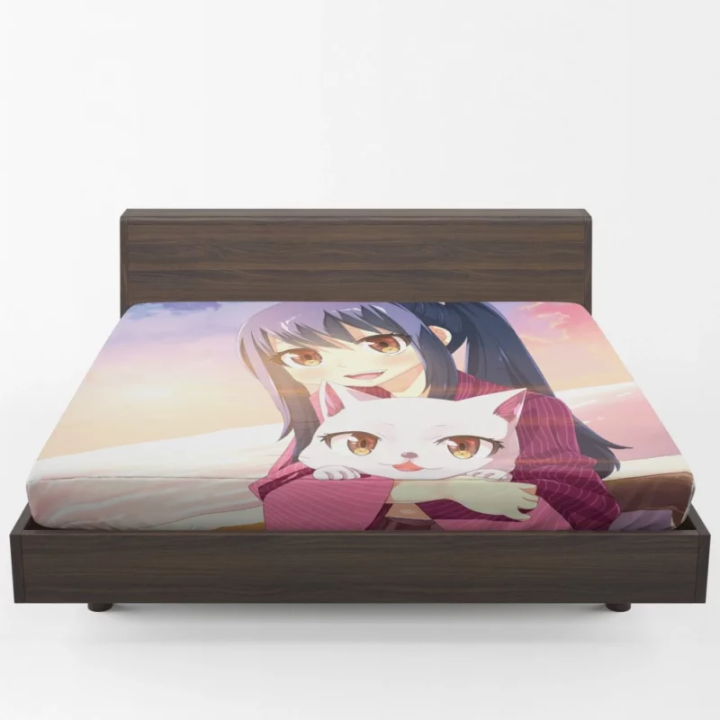 Fairy Tail Whimsical Wendy Marvell Anime Fitted Sheet 1