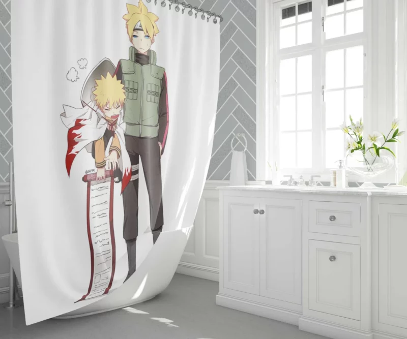 Father-Son Hokage Legends Anime Shower Curtain 1