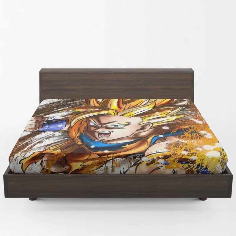 FighterZ Goku Legendary Fights Anime Fitted Sheet 1