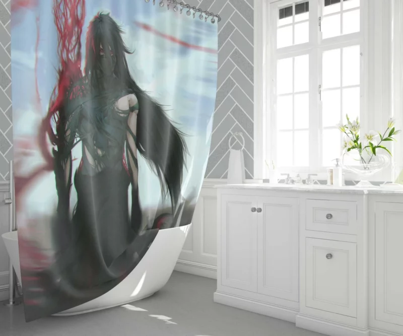 Final Getsuga Tenshou Ichigo Power Anime Shower Curtain 1