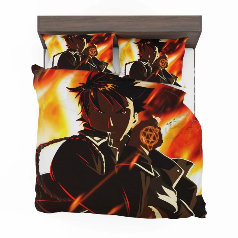 Flame Alchemist Path Roy Mustang Anime Bedding Set 1