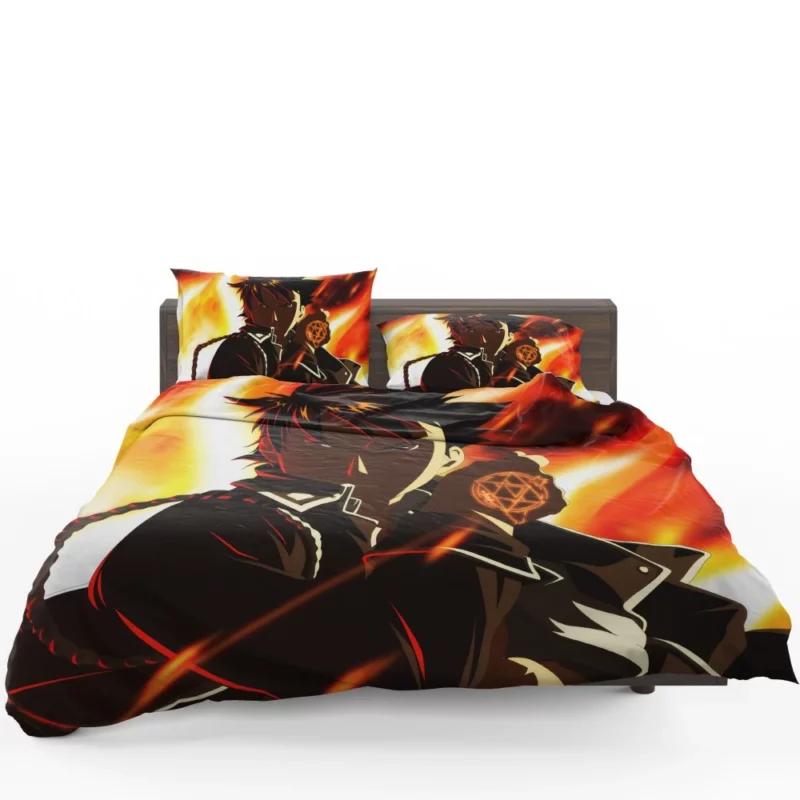 Flame Alchemist Path Roy Mustang Anime Bedding Set