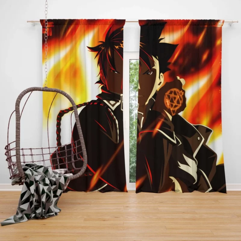 Flame Alchemist Path Roy Mustang Anime Curtain