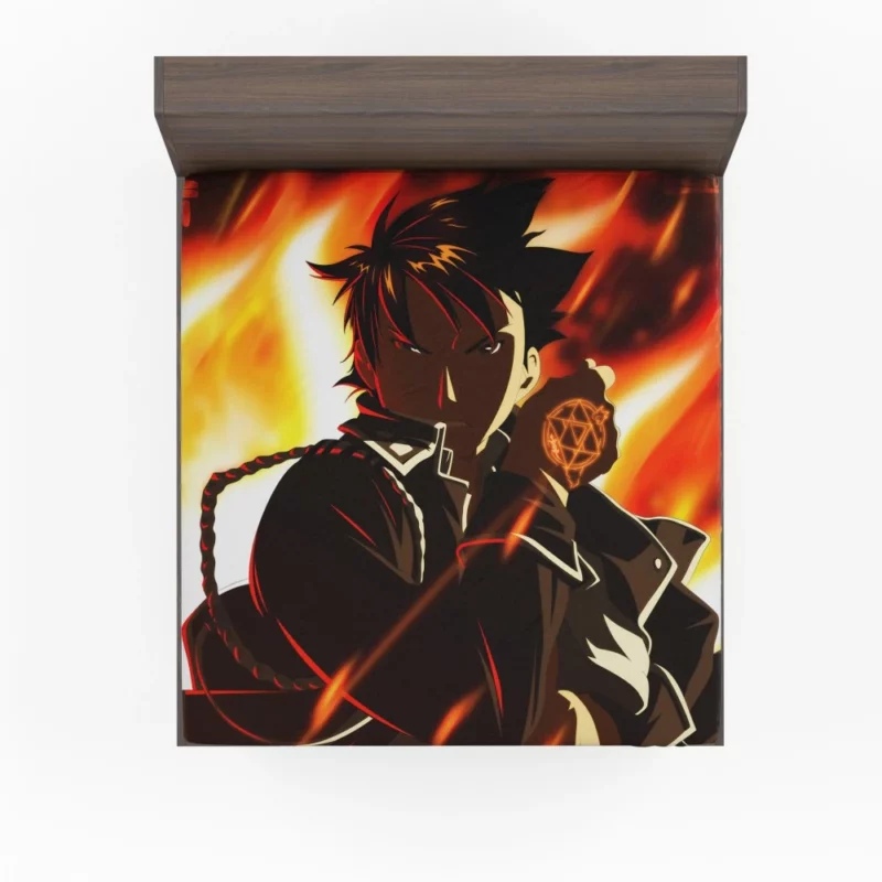 Flame Alchemist Path Roy Mustang Anime Fitted Sheet