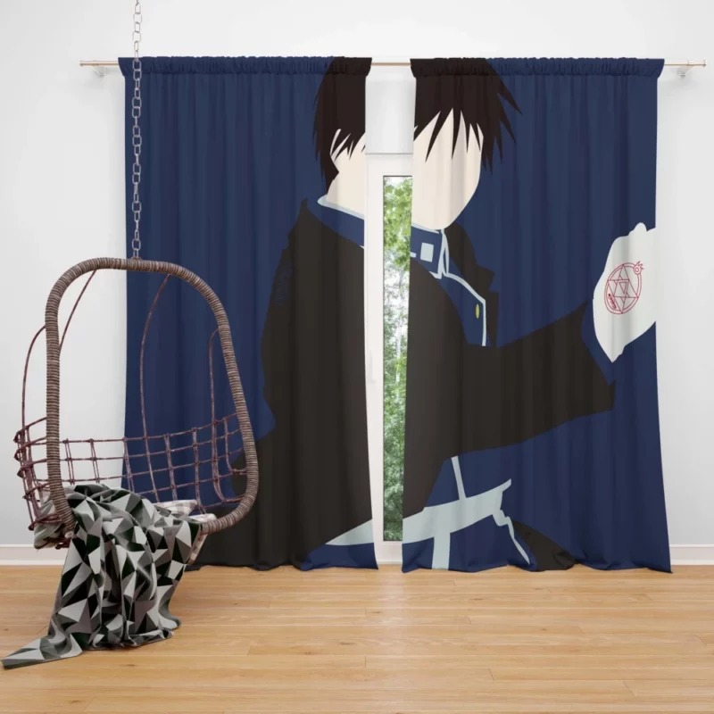 Flame Alchemist Roy Mustang Quest Anime Curtain