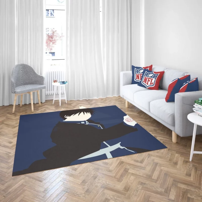 Flame Alchemist Roy Mustang Quest Anime Rug 2