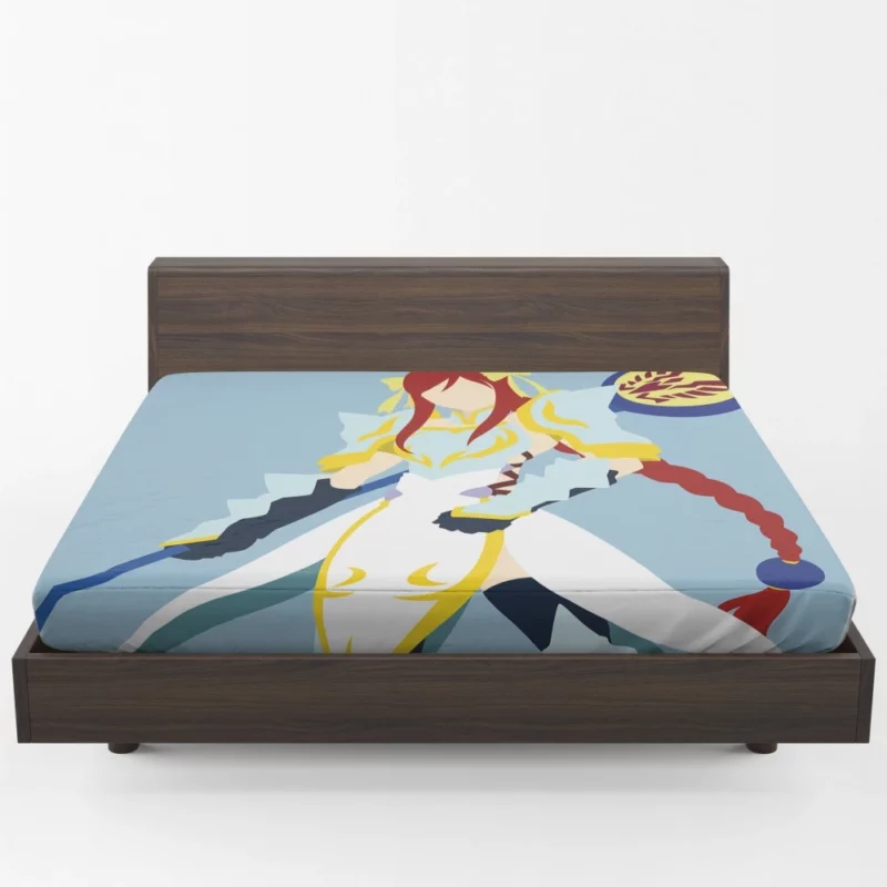 Flame-Haired Warrior Erza Scarlet Anime Fitted Sheet 1