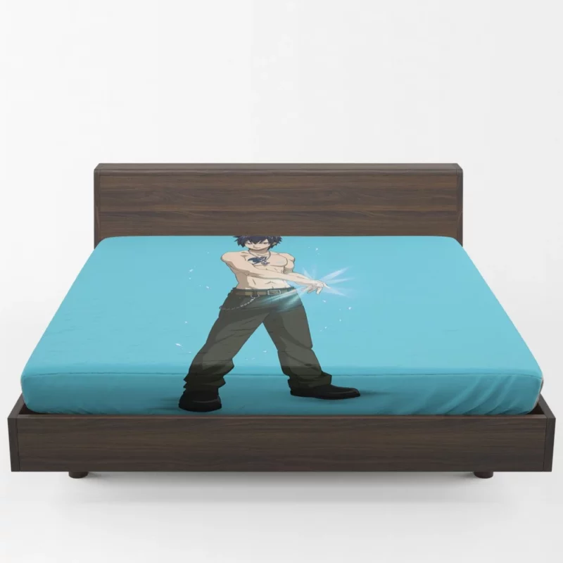 Frosty Wizardry Gray Power Anime Fitted Sheet 1