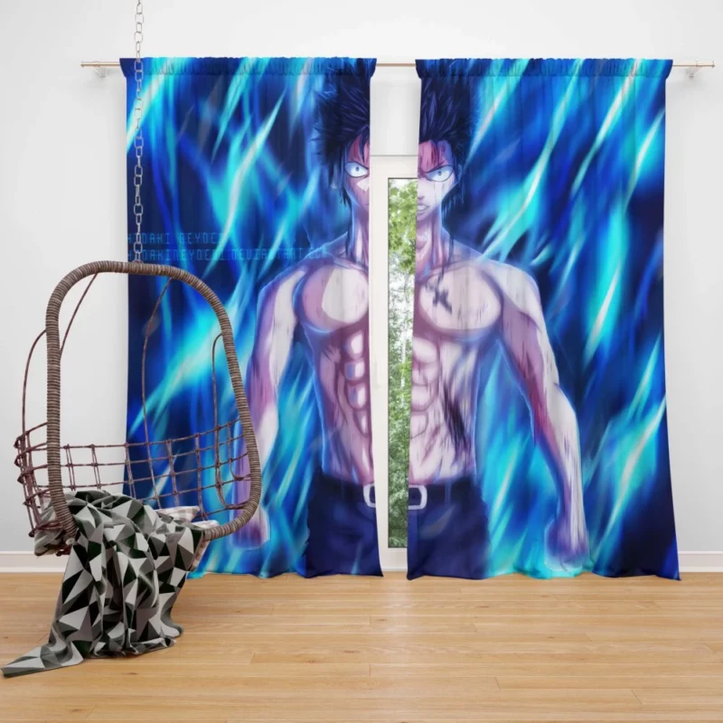 Frozen Magic Gray Fullbuster Anime Curtain