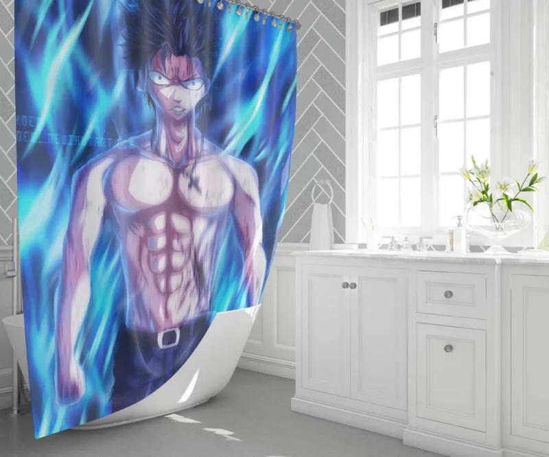 Frozen Magic Gray Fullbuster Anime Shower Curtain 1