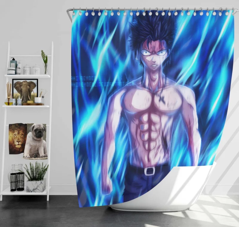 Frozen Magic Gray Fullbuster Anime Shower Curtain