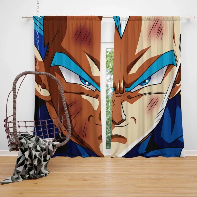 Full Power Prince Vegeta Strength Anime Curtain