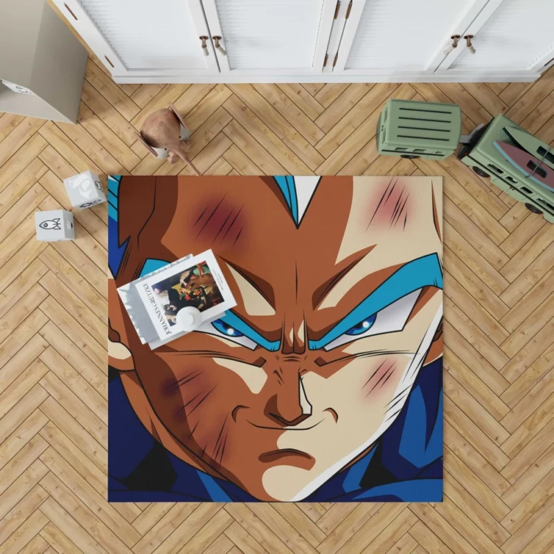 Full Power Prince Vegeta Strength Anime Rug