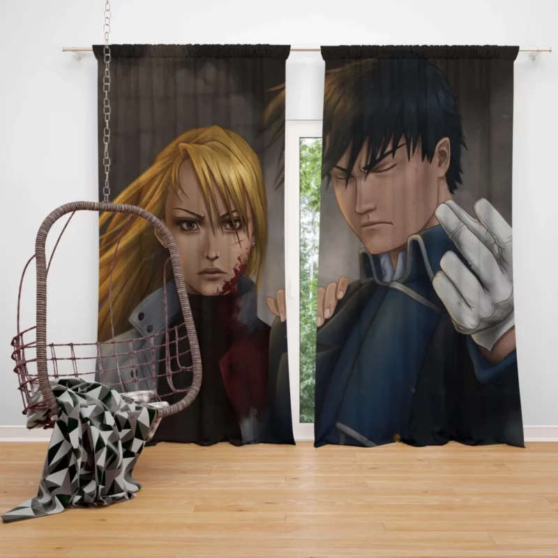 FullMetal Alchemist Fiery Riza Hawkeye Anime Curtain