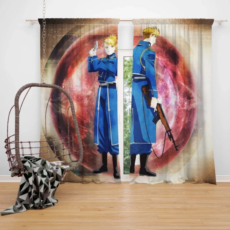 FullMetal Alchemist Sharpshooter Riza Hawkeye Anime Curtain