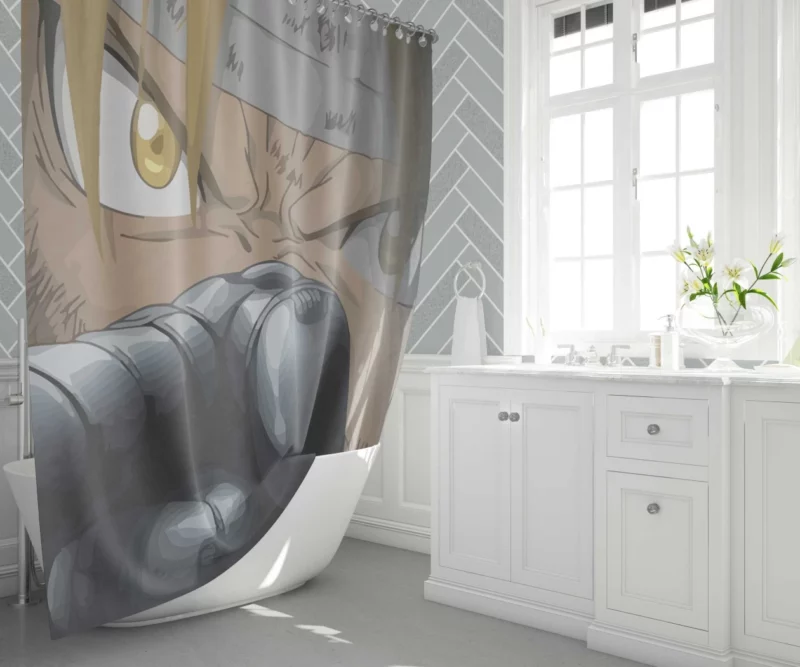 Fullmetal Alchemist Edward Elric Anime Shower Curtain 1