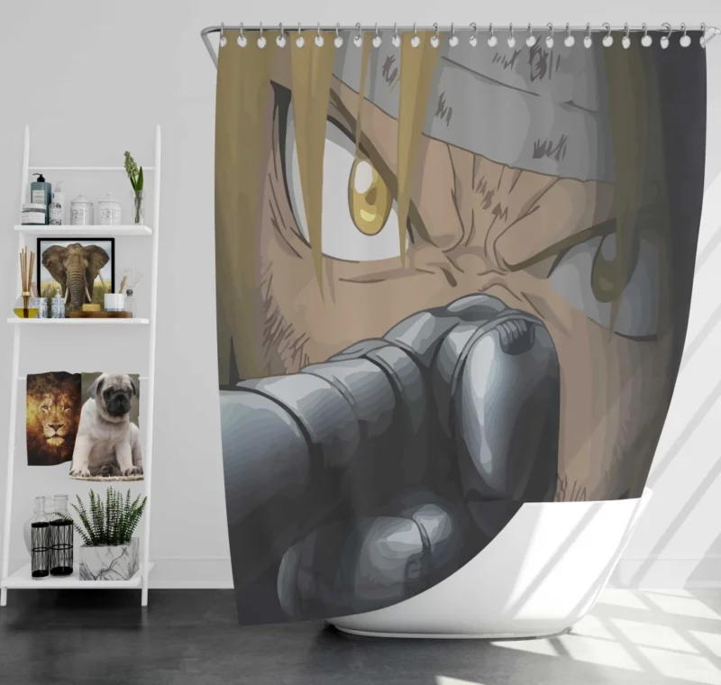 Fullmetal Alchemist Edward Elric Anime Shower Curtain