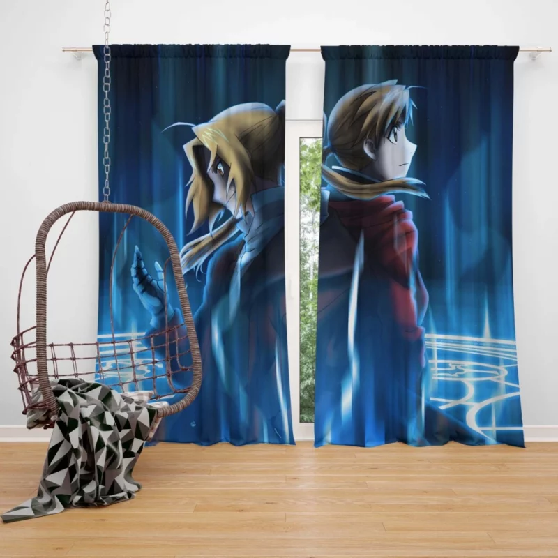 Fullmetal Alchemist Edward and Alphonse Anime Curtain