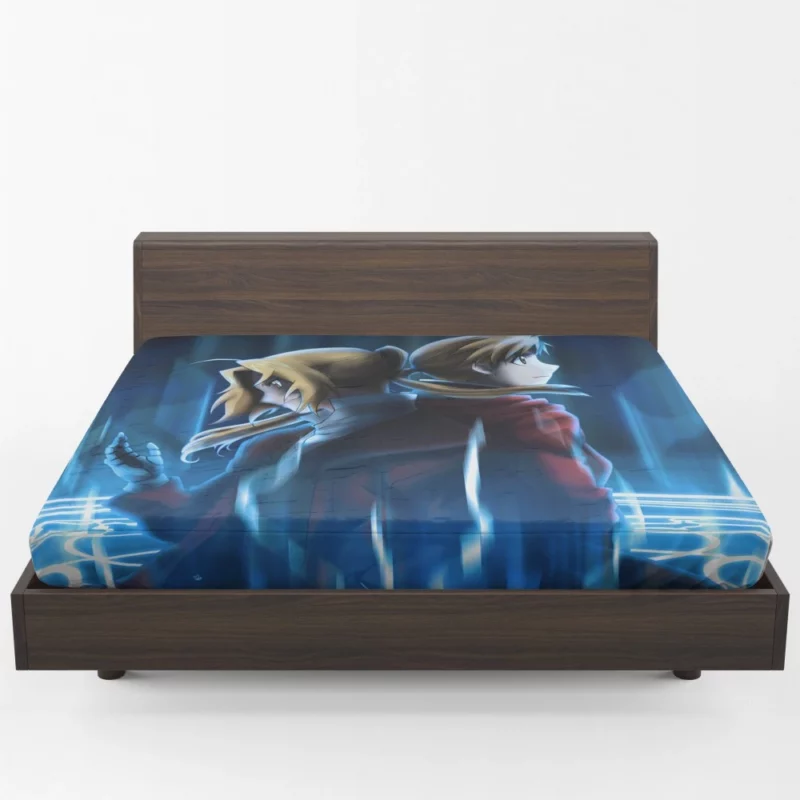 Fullmetal Alchemist Edward and Alphonse Anime Fitted Sheet 1