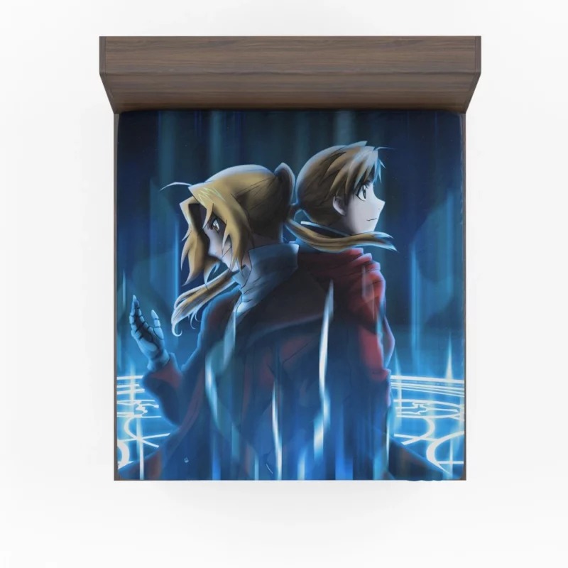 Fullmetal Alchemist Edward and Alphonse Anime Fitted Sheet