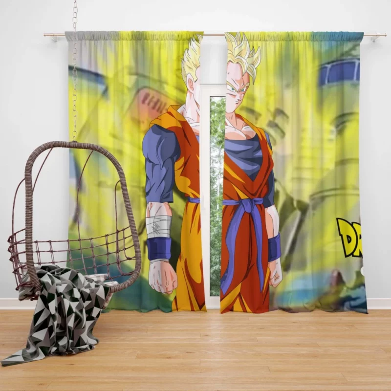 Future Gohan Battling for Hope Anime Curtain