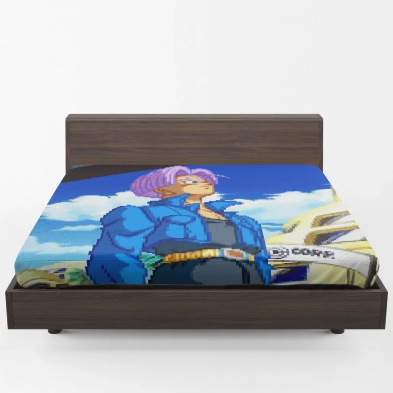 Future Trunks Time-Traveling Warrior Anime Fitted Sheet 1