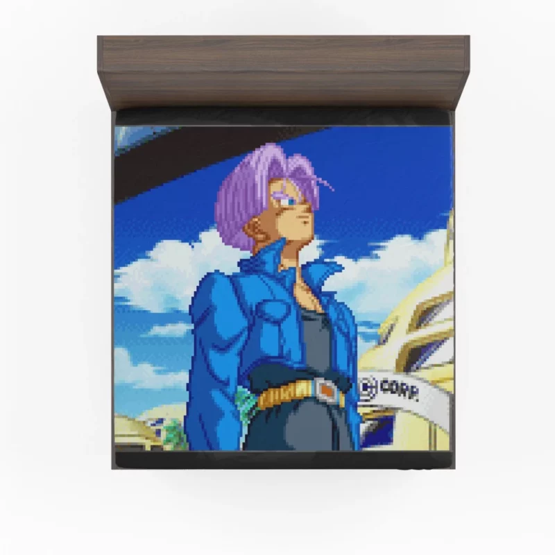 Future Trunks Time-Traveling Warrior Anime Fitted Sheet