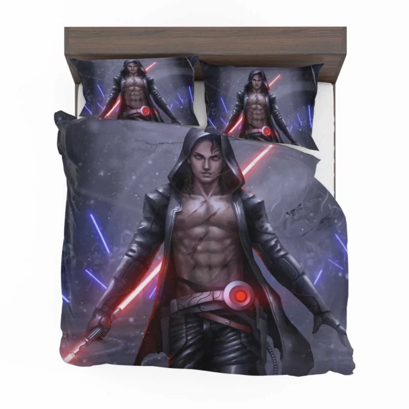 Futuristic Lightsaber Warrior Anime Bedding Set 1