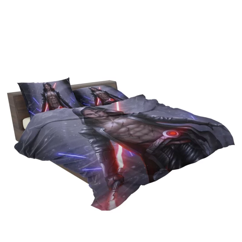 Futuristic Lightsaber Warrior Anime Bedding Set 2