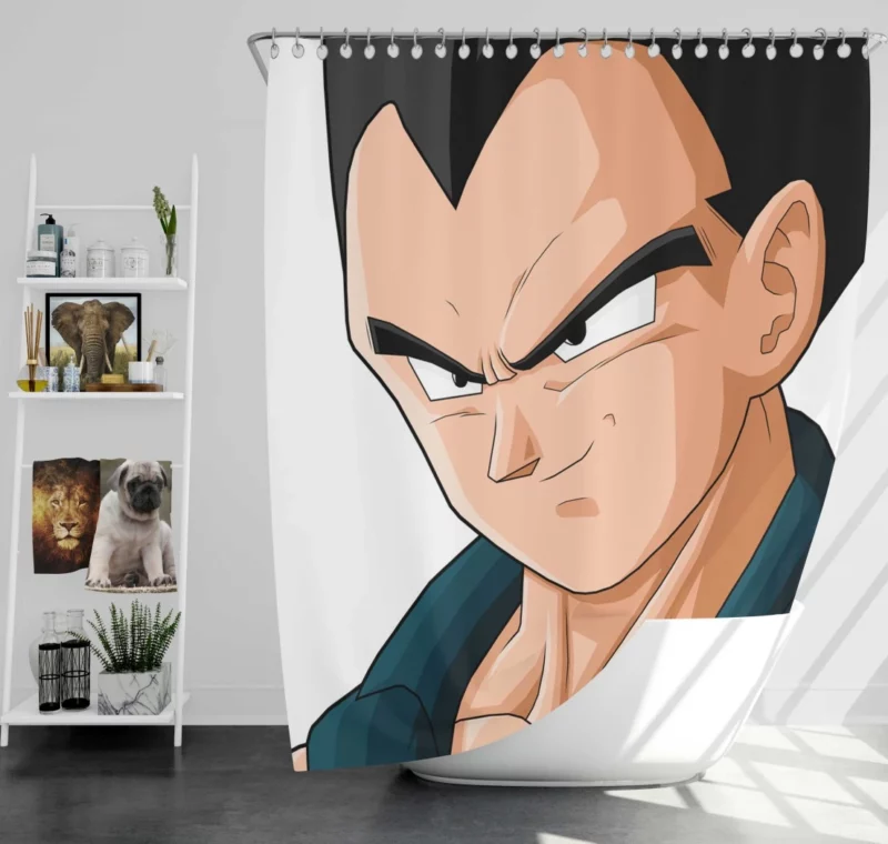 GT Adventures Vegeta Quest Anime Shower Curtain