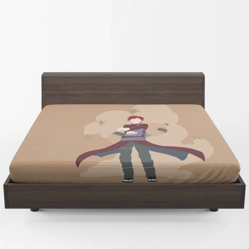 Gaara Desert Minimalist Anime Fitted Sheet 1