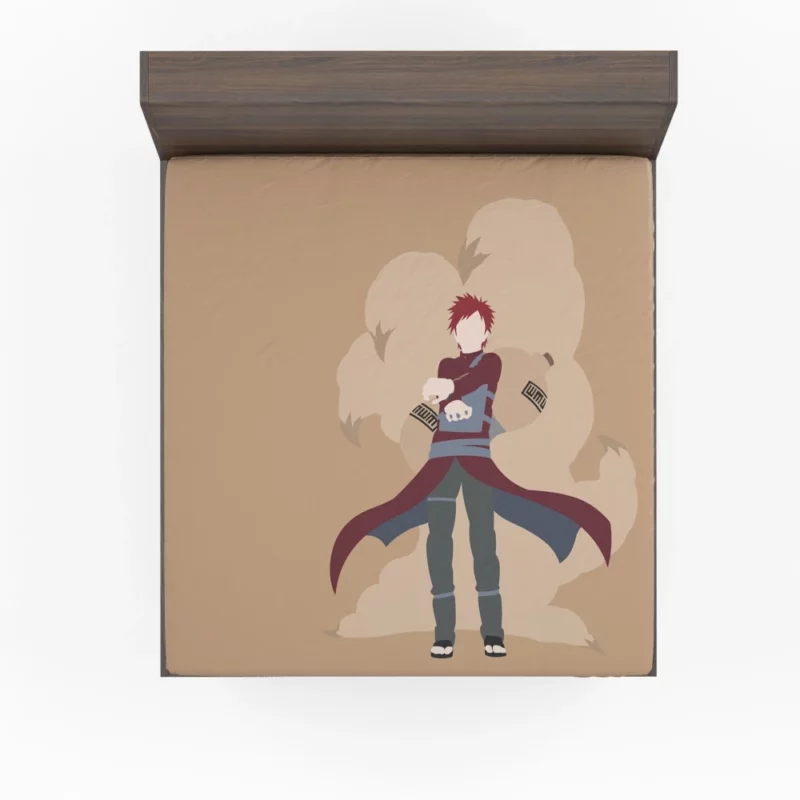 Gaara Desert Minimalist Anime Fitted Sheet