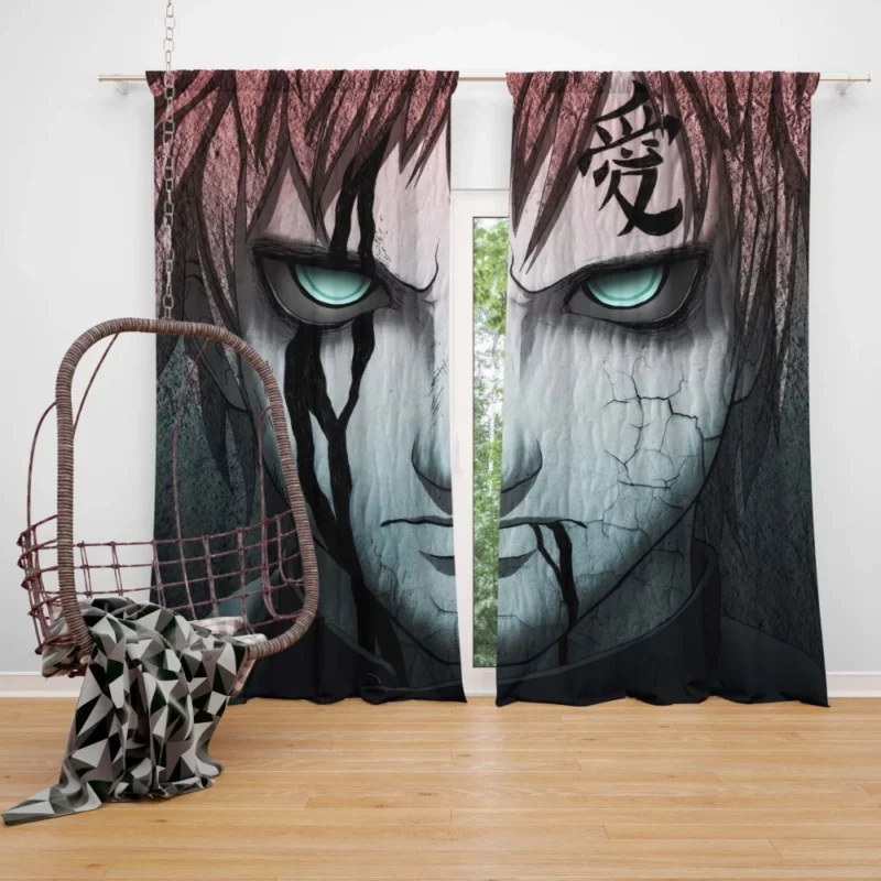 Gaara Desert Nomad Anime Curtain