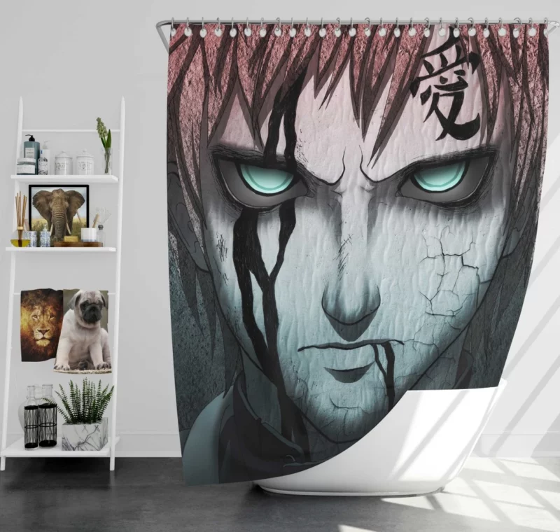 Gaara Desert Nomad Anime Shower Curtain