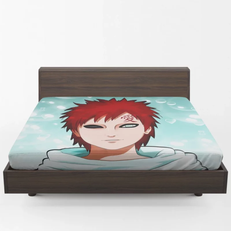 Gaara Power Unleashed Anime Fitted Sheet 1