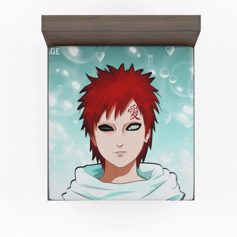 Gaara Power Unleashed Anime Fitted Sheet