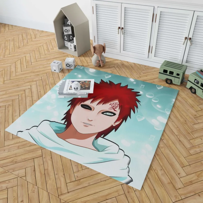 Gaara Power Unleashed Anime Rug 1