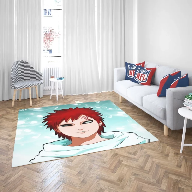 Gaara Power Unleashed Anime Rug 2