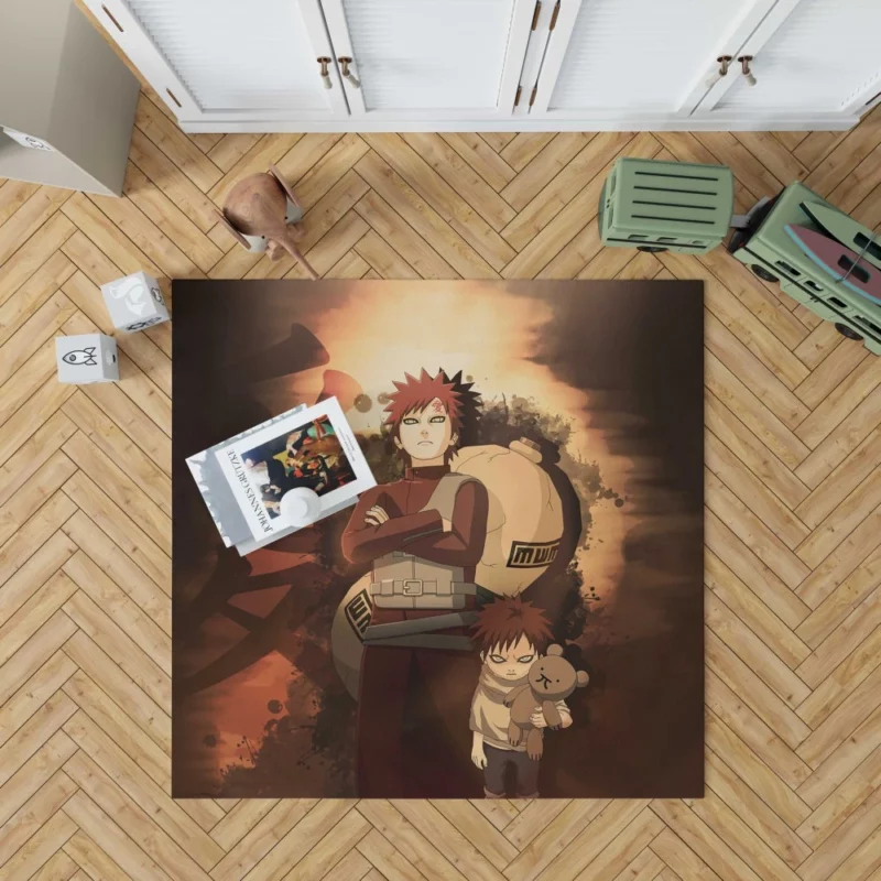 Gaara Resilience Shinobi Legacy Anime Rug