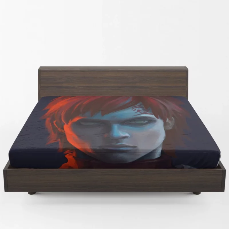 Gaara Sand Shinobi Saga Anime Fitted Sheet 1