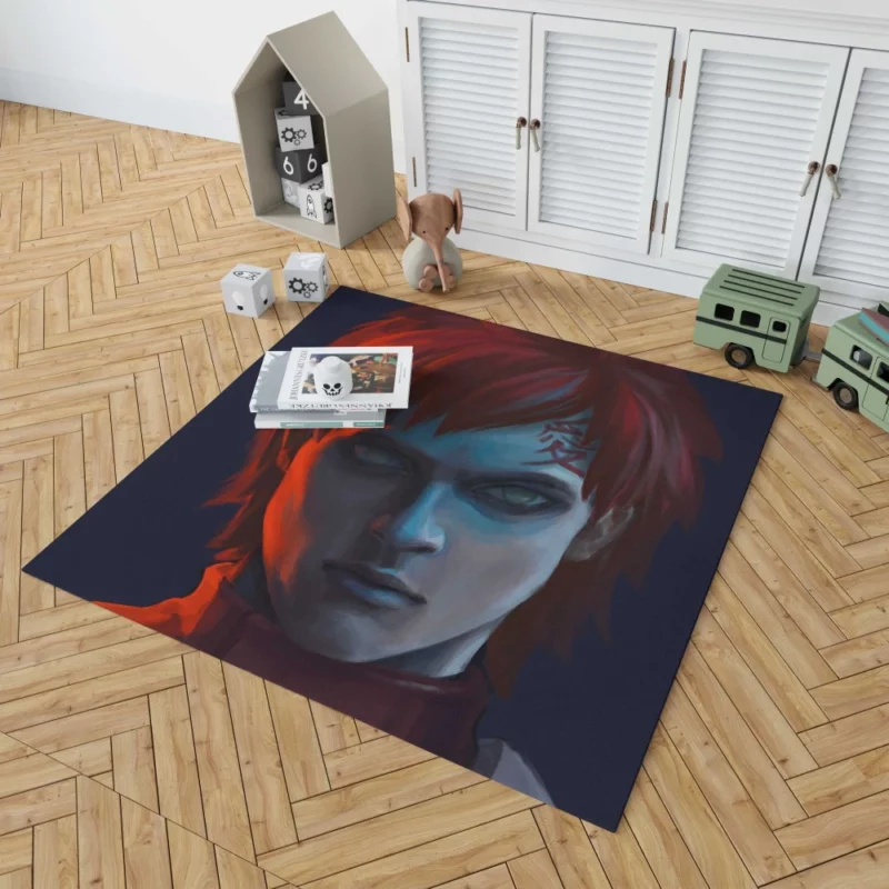 Gaara Sand Shinobi Saga Anime Rug 1