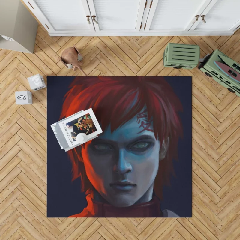 Gaara Sand Shinobi Saga Anime Rug