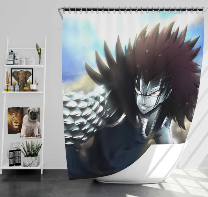 Gajeel Redfox Fairy Tail Iron Anime Shower Curtain